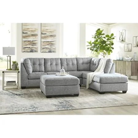 2pc Sectional and ottoman